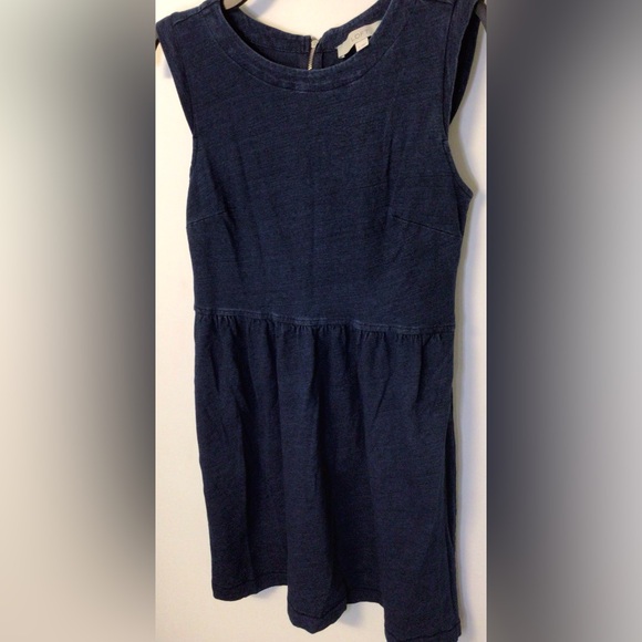 Loft sleeveless navy midi dress size 4 - Picture 3 of 4